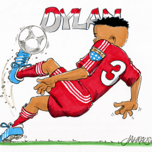soccer player cartoon 1