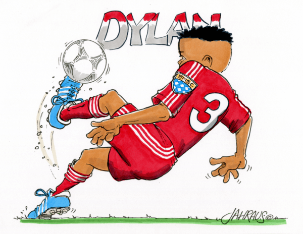 soccer player cartoon 1