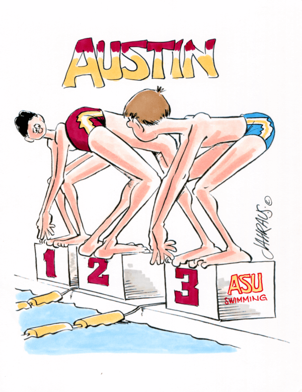 swimmer cartoon 2