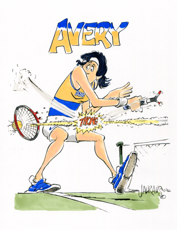 tennis broken racquet cartoon 1
