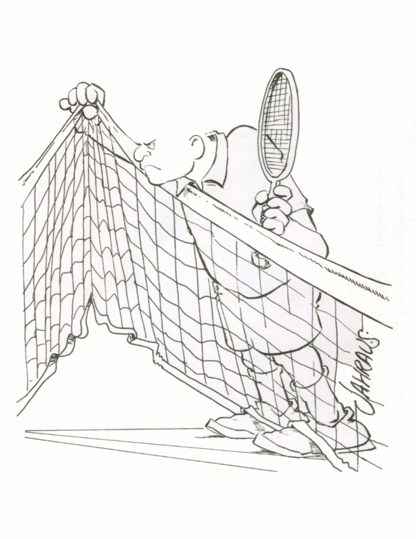 tennis net cartoon 3