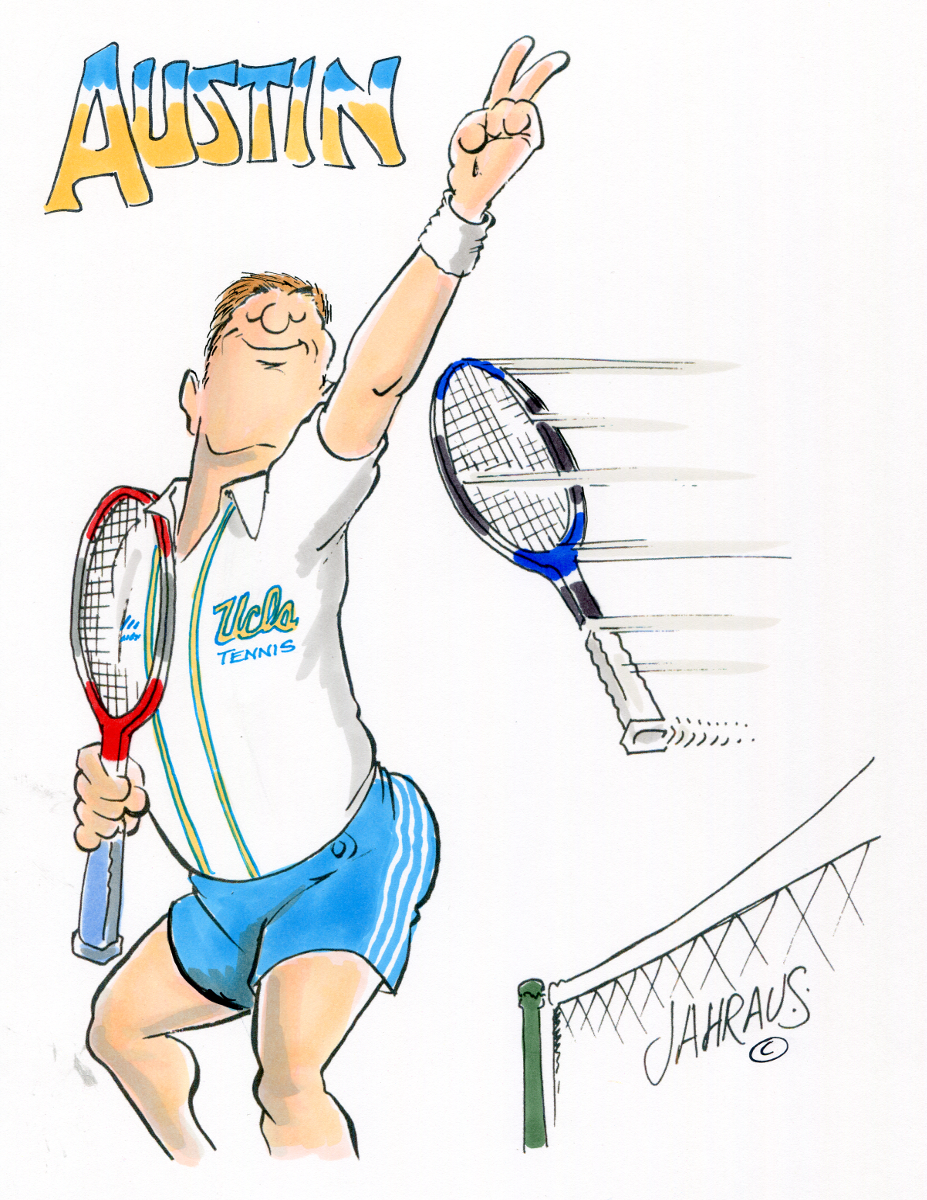 Winning Tennis Cartoon | Funny Gift for A Winning Tennis Player