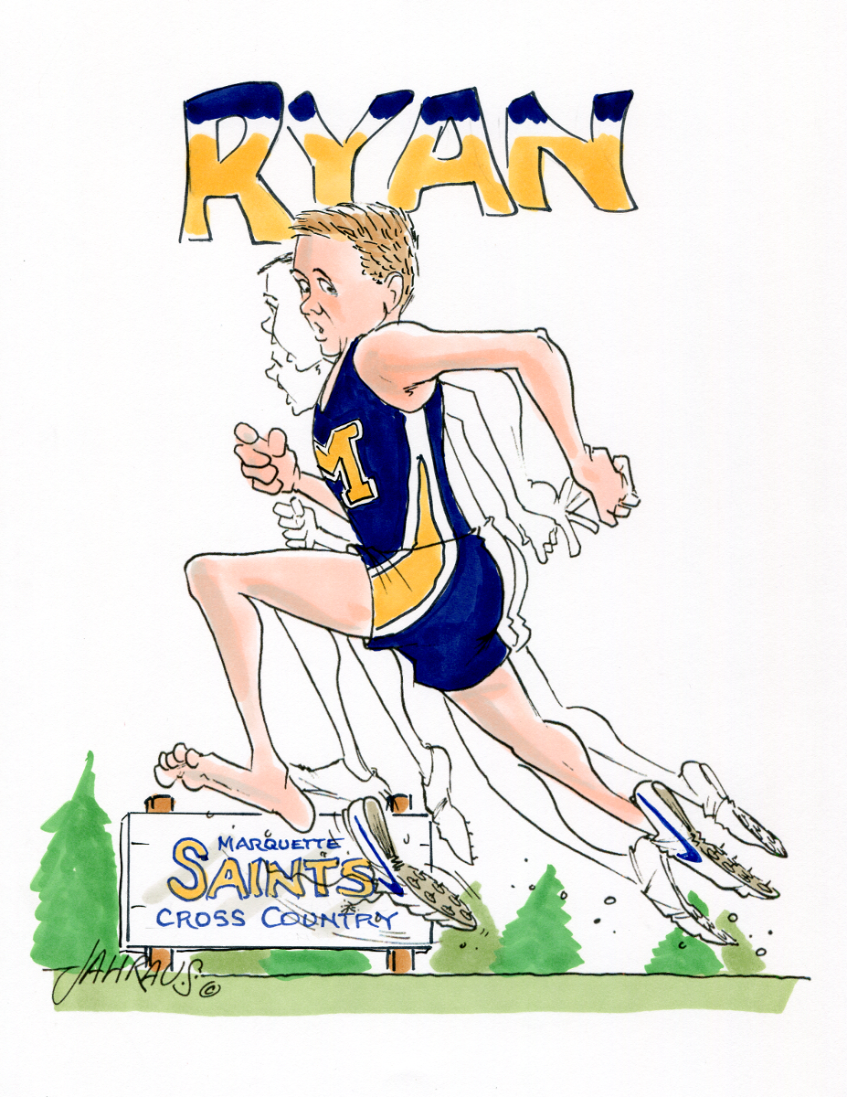 Track/Cross Country Cartoon | Fun Gift for Track/cross Country Runner