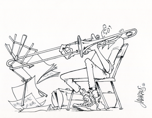 trombonist cartoon 3