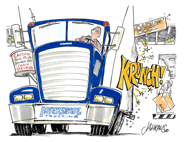 truck driver cartoon 1