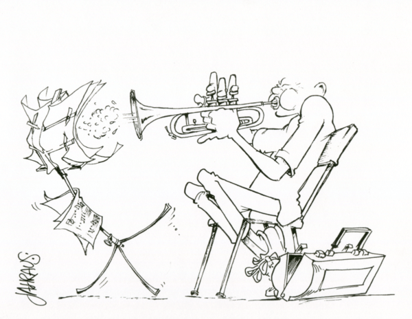 trumpeter cartoon 3