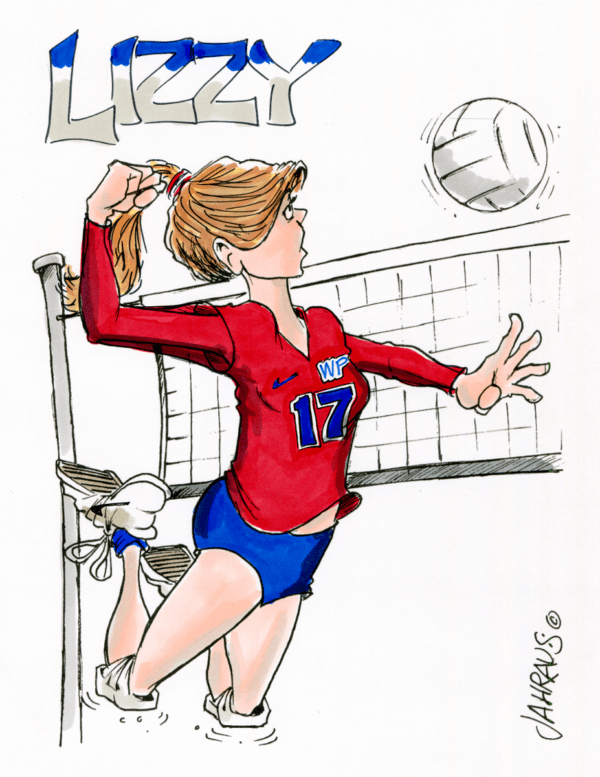 volleyball spike cartoon 2