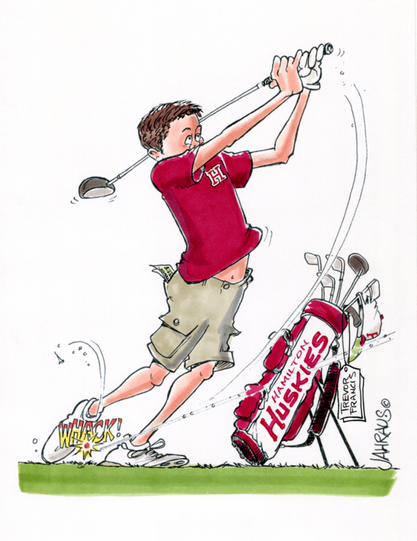 youth golfer cartoon 1